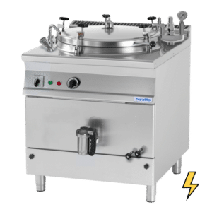 Modular indirect electric boiling pan with autoclave lid - PIM-EA