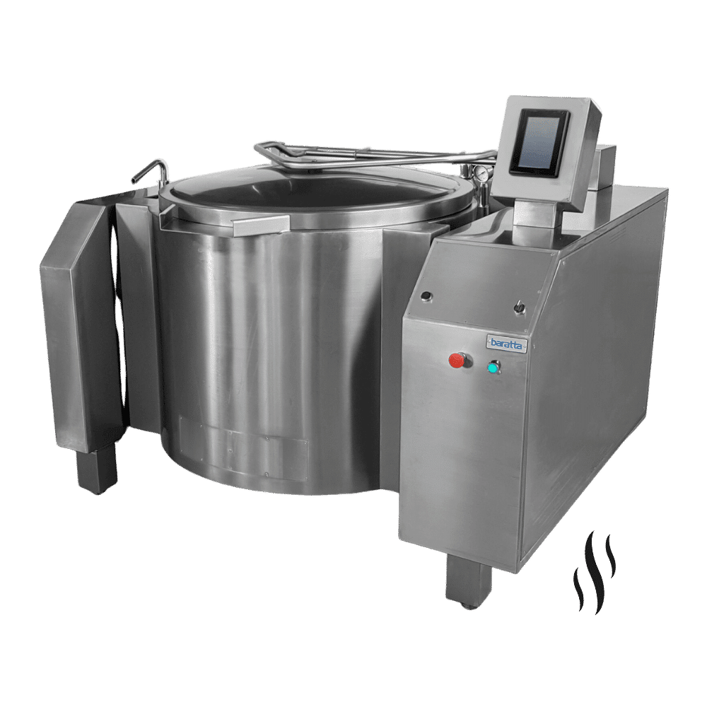 Pentola a vapore indiretta con mescolamento e raffreddamento - PRAF-v Pentola a vapore con raffreddamento ad alta produzione indiretta con mescolamento - PRAF-V